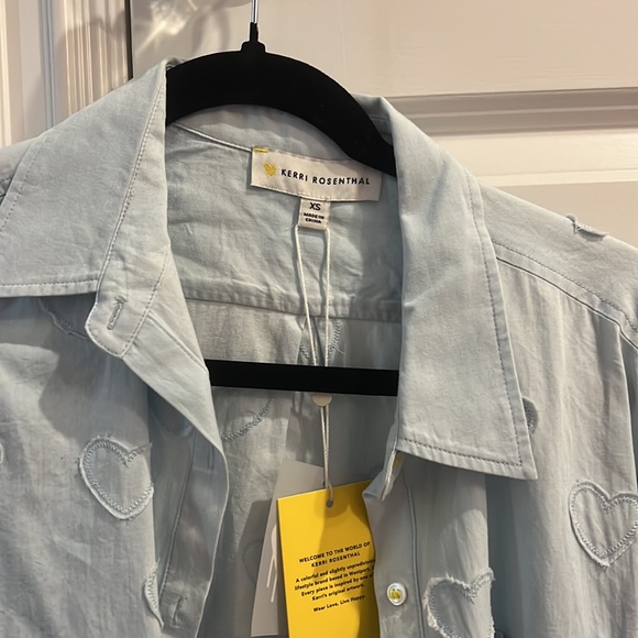 Kerri Rosenthal | 🩵Mia Shirt Heart Appliqué 🩵NWT - Picture 10 of 12